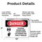 Signmission Chlorine Hazard Area Danger Sign, Aluminum, 10in W x 7in L, 2PK OS-2PACK-DS-A-710-L-1934 - alternate 7